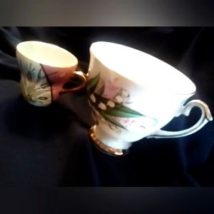 SOCIETY - Set of 1 Society Fine Bone China Cup and 1 Espresso Fine China Cup